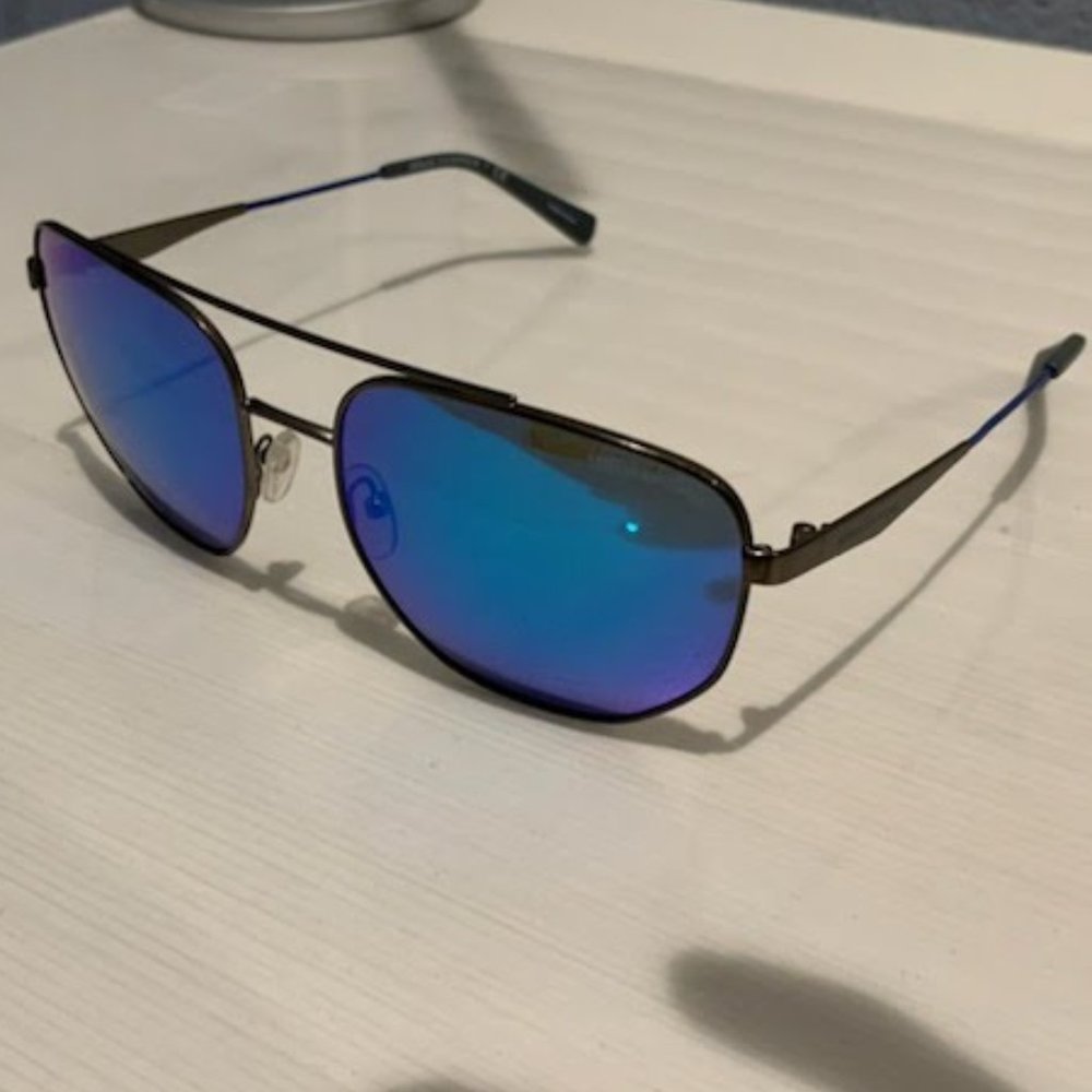 Armani Exchange Blue Aviator Sunglasses